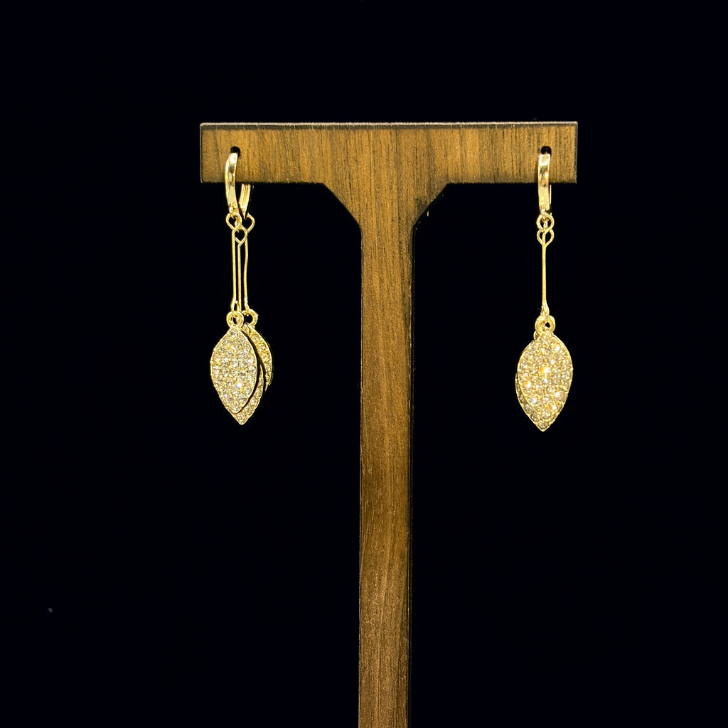 S925 & 18k Gold Plated Zirconia Earrings Collection | Elegant Dangle Earrings for Women｜Amher Studio