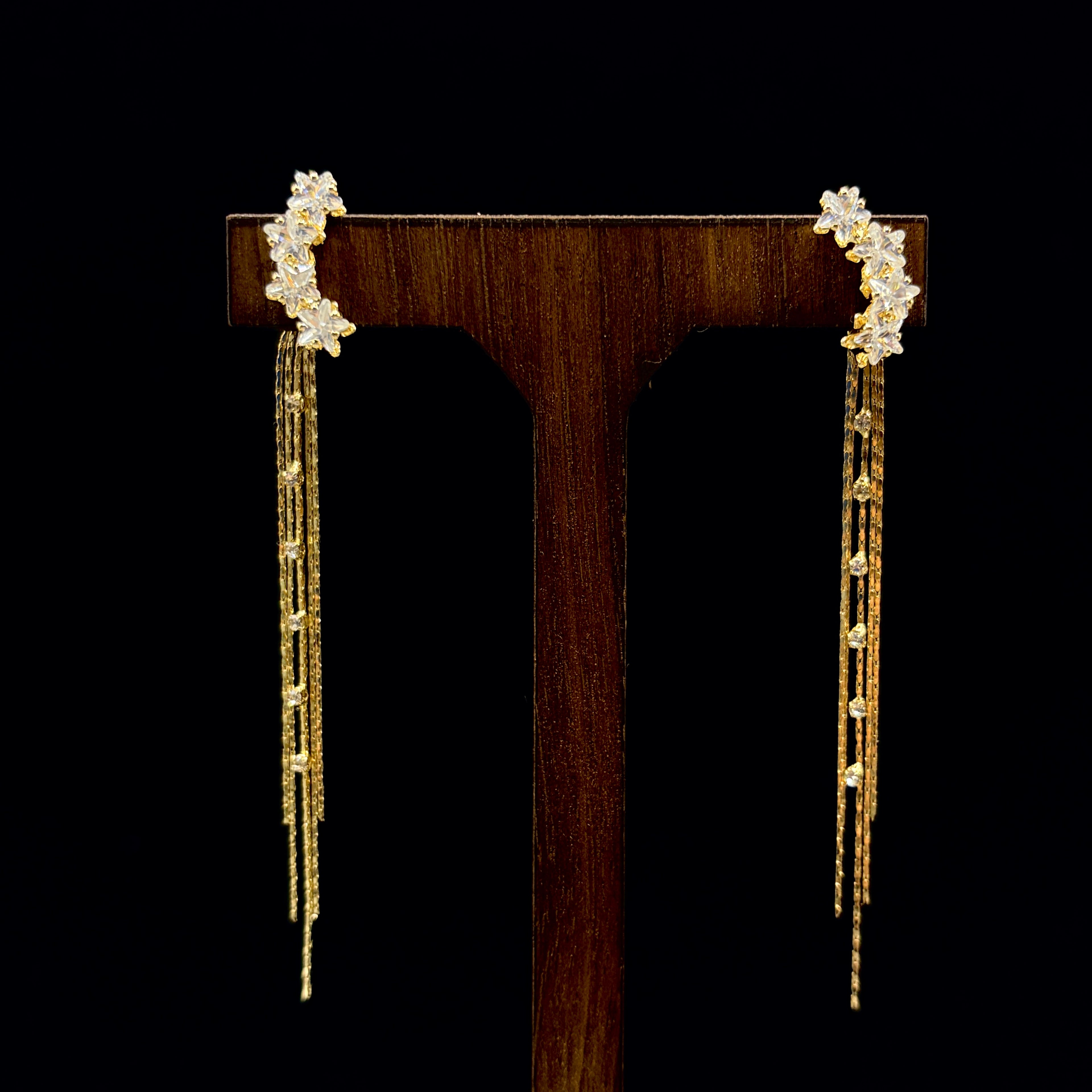 S925 & 18k Gold Plated Zirconia Earrings Collection | Elegant Dangle Earrings for Women｜Amher Studio