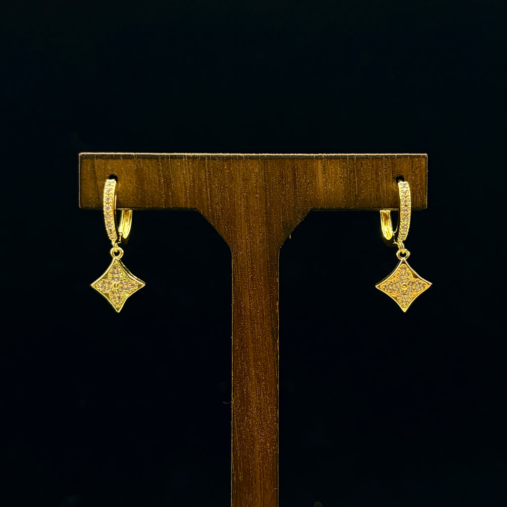 S925 & 18k Gold Plated Zirconia Earrings Collection | Elegant Dangle Earrings for Women｜Amher Studio